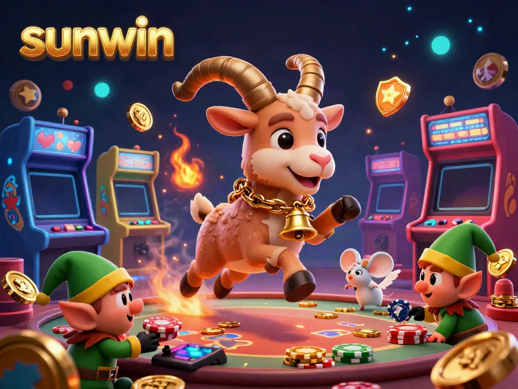 Engage with thrilling gaming experiences at Sunwin's casino featuring enchanting characters and vibrant game elements.
