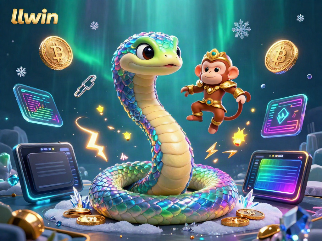 Experience thrilling gameplay and colorful visuals at llwin casino with vibrant characters and crypto elements.