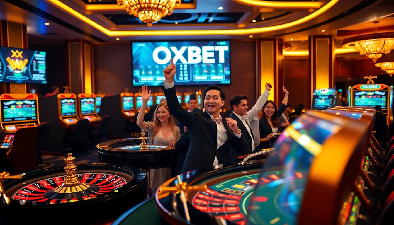 Experience thrilling gameplay at https://oxbet.giving/ with vibrant casino tables and exciting slot machines.