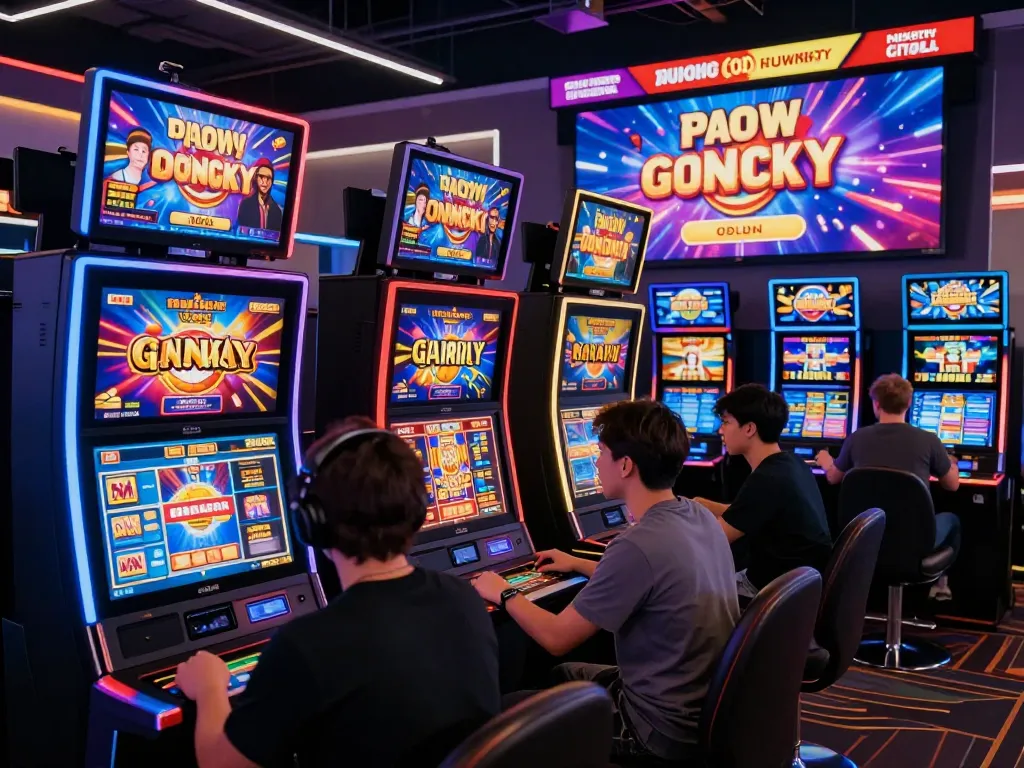 Players enjoying thrilling games at 789P online casino, showcasing vibrant graphics and a lively atmosphere.