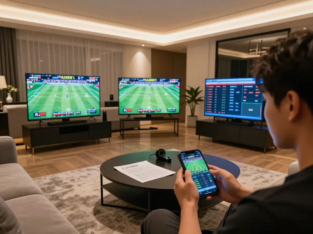 Engaging in LU88 sports betting action on a smartphone with live event displays.