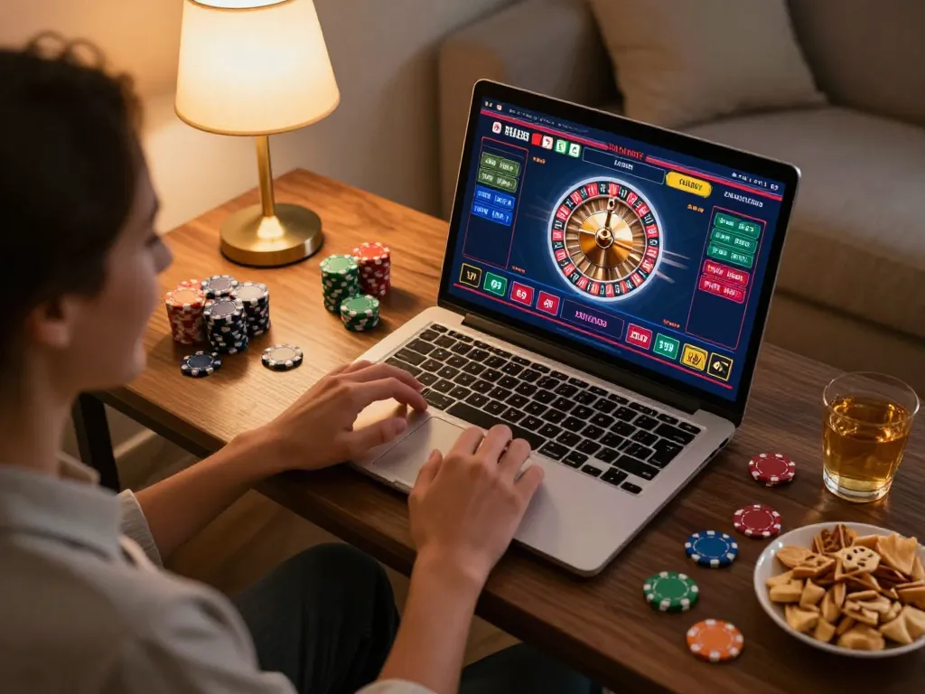 Experience the thrill of online roulette at TR88 with vibrant gameplay and cozy ambiance.