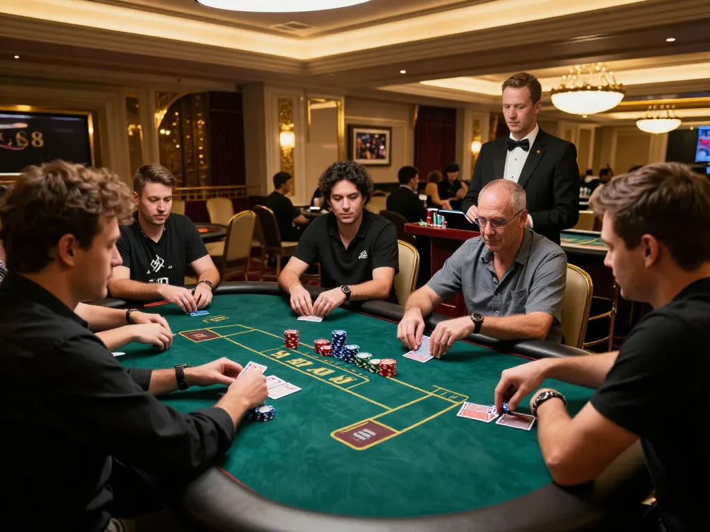 Experience SC88 VIP with high-roller poker action in an upscale casino setting