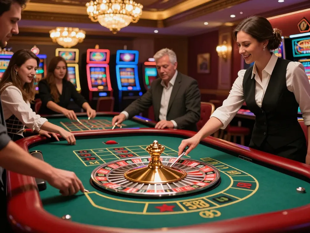 Engaged players at c168 com roulette table during dynamic gameplay, showcasing the excitement of betting.