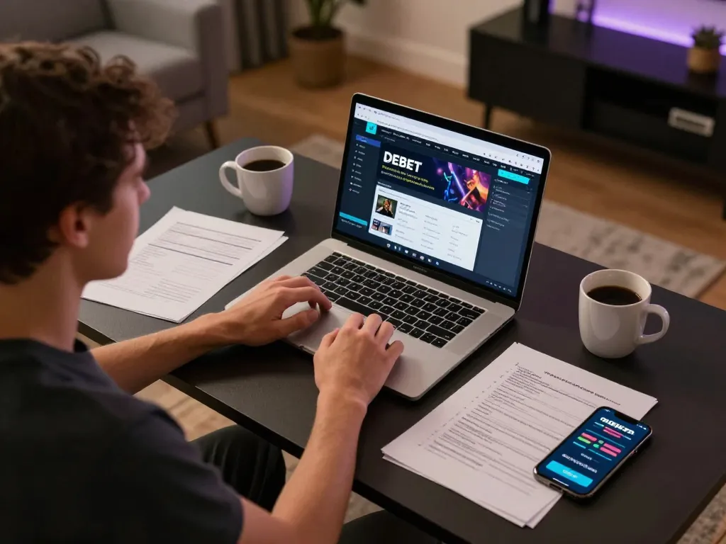 Engaging online betting scene with DEBET platform focused on bankroll management