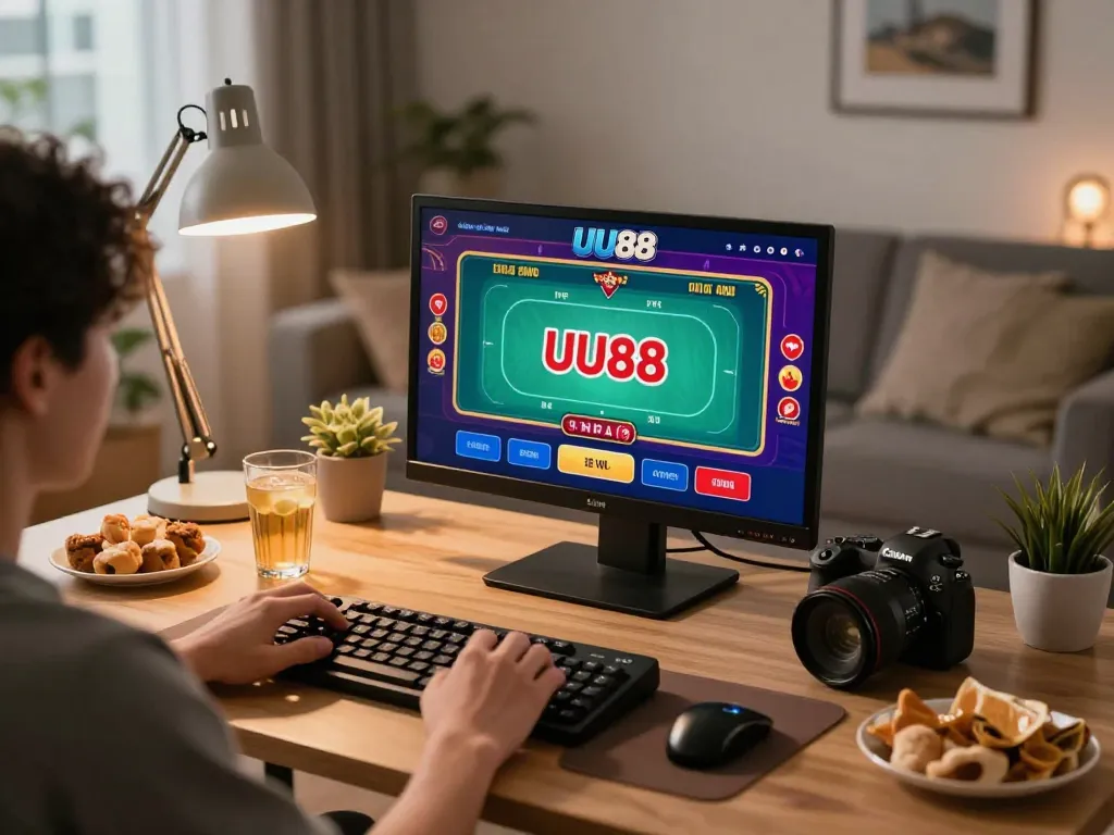 UU88 casino app shown on a mobile device during an exciting online gaming session.