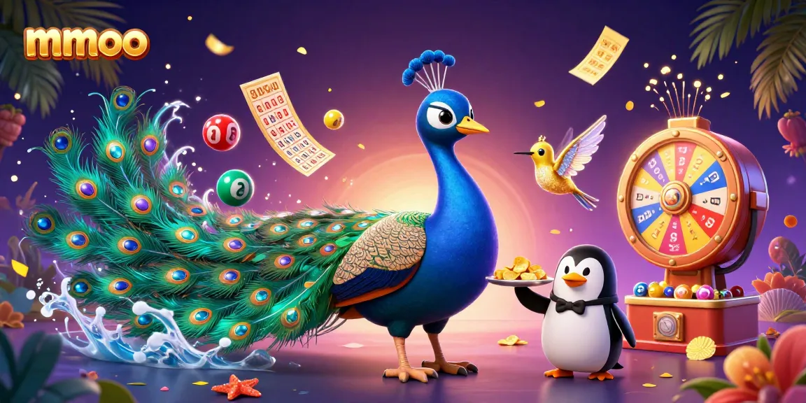 Experience thrilling mmoo game action with colorful gaming elements and a vibrant 3D casino scene.