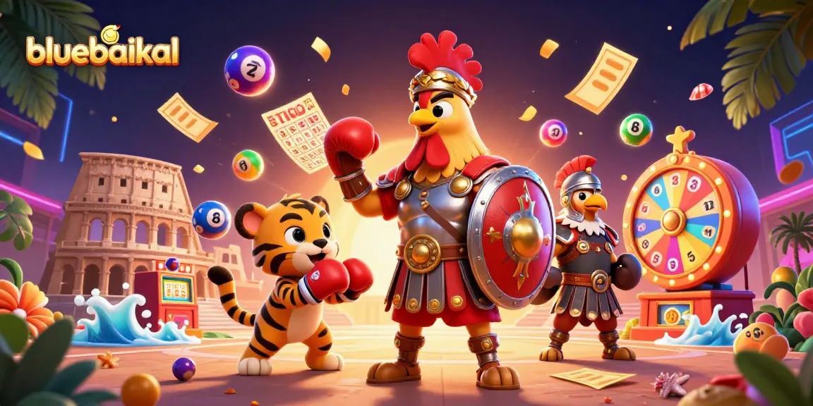 Experience thrilling gameplay at bluebaikal with vibrant lottery balls and exciting casino elements.
