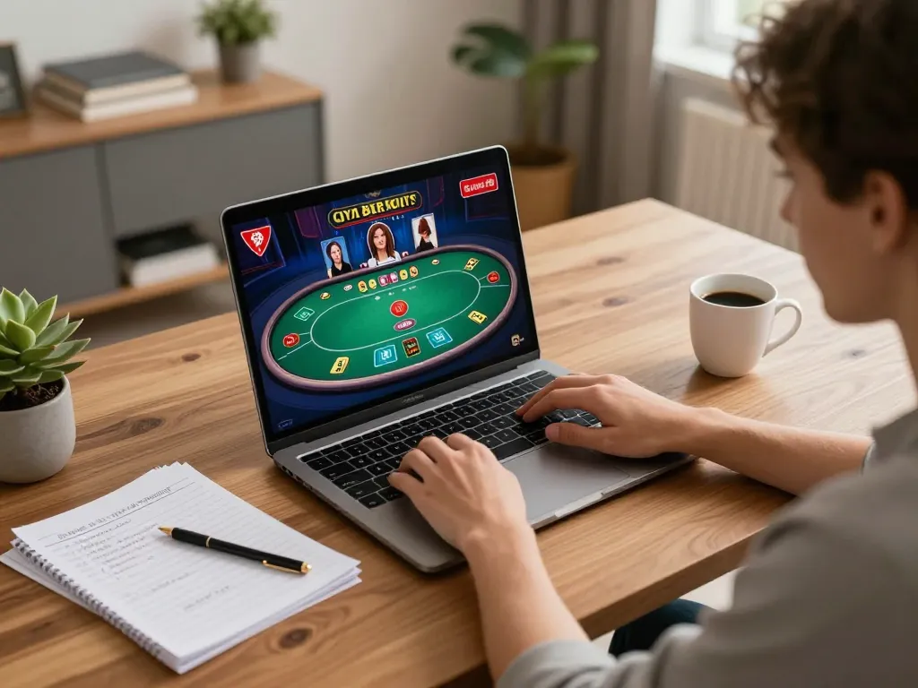 Play poker online at dn88 with engaging gameplay and strategic insights in a cozy home setting.