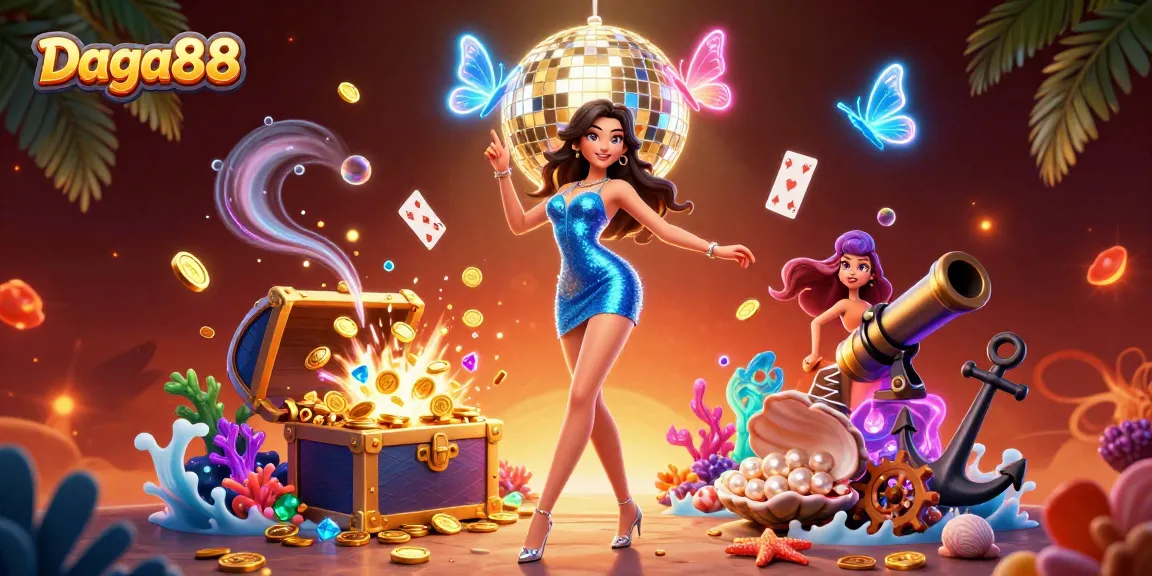 Daga88 showcases thrilling underwater gambling adventure with stunning visuals and vibrant characters.