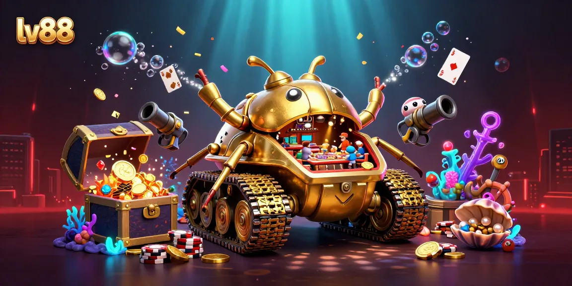 Experience thrilling gameplay at lv88 with a vibrant 3D casino scene full of action.