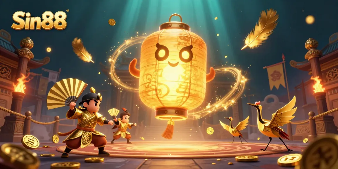 Sin88 offers a vibrant casino experience with golden lantern spirits and lucky symbols, enhancing your gaming journey.