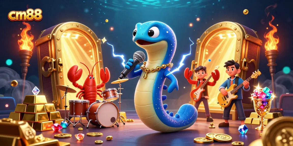 Experience thrilling games at cm88 with a vibrant underwater casino scene full of treasures.