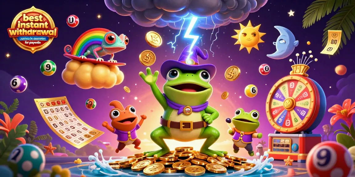 Engage with the best instant withdrawal casinos in Australia for payouts through a vibrant casino-themed digital illustration.