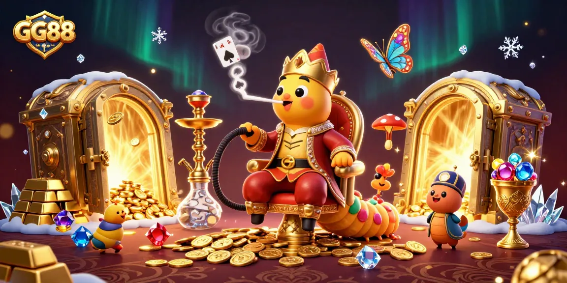 Engage in thrilling gameplay at GG88 with dynamic poker symbols and vibrant casino elements.
