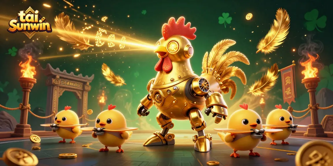 Experience dynamic gaming action at tai sunwin with golden visuals, vibrant characters, and casino excitement.