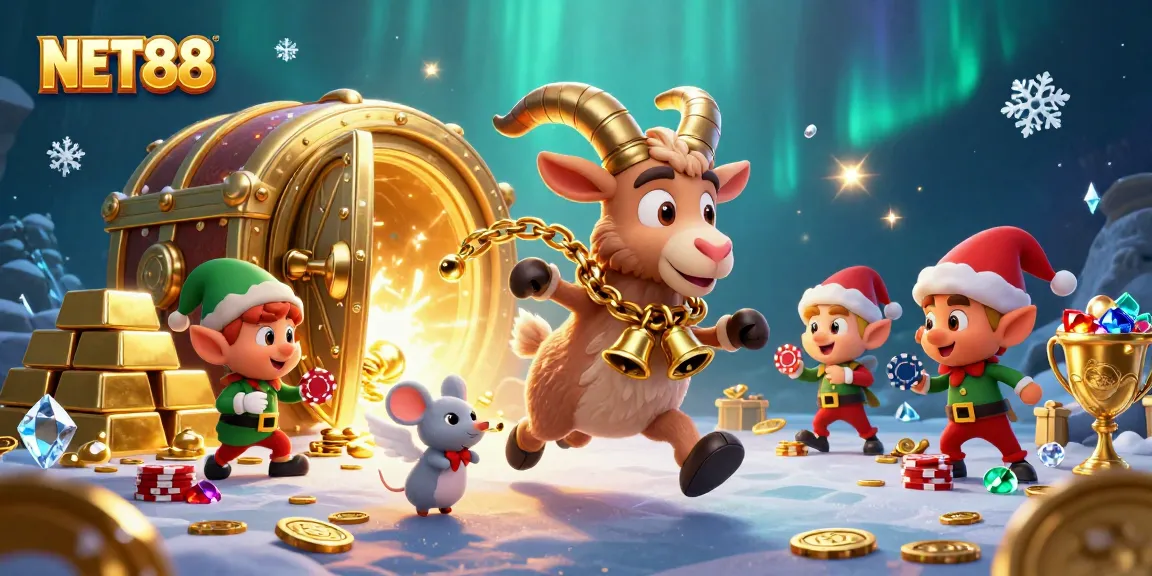 Win big at NET88’s holiday-horror casino with Krampus and his mischievous elves.
