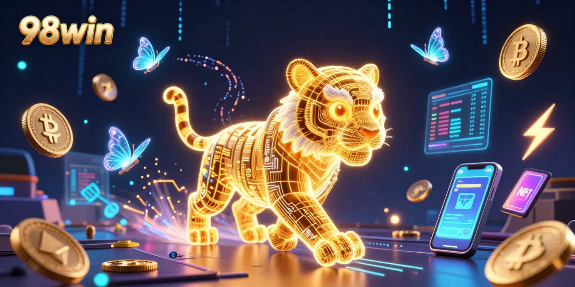 Experience the thrill of 98win with immersive 3D casino adventures featuring golden energy tigers.