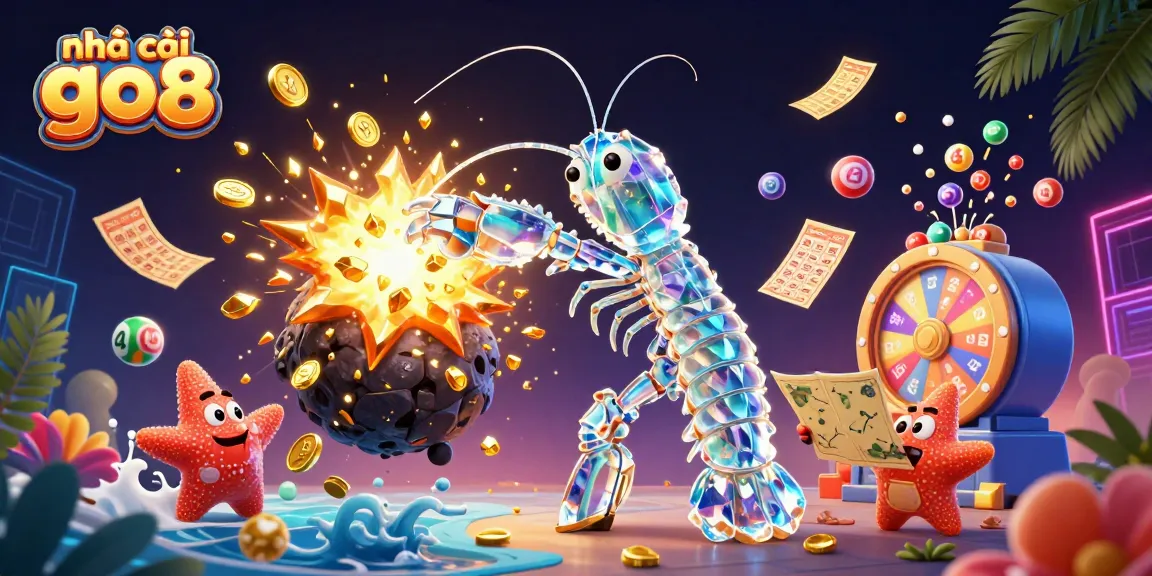 Engaging scene featuring nhà cái go8 with 3D characters and dynamic casino elements.