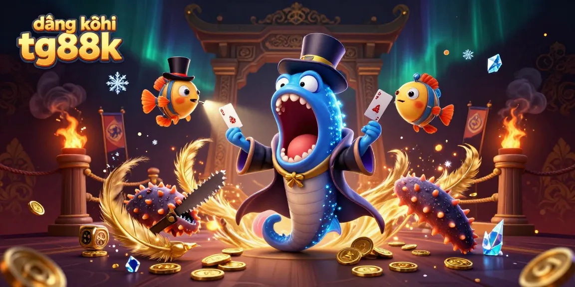 Experience exciting gameplay with đăng ký tg88k while our gulper eel card magician dazzles in an underwater casino.