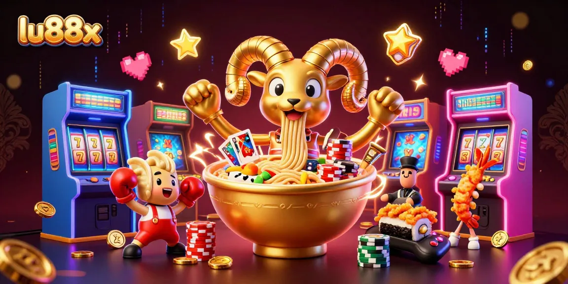 Playlessly experience lu88x with animated characters and vibrant casino elements.